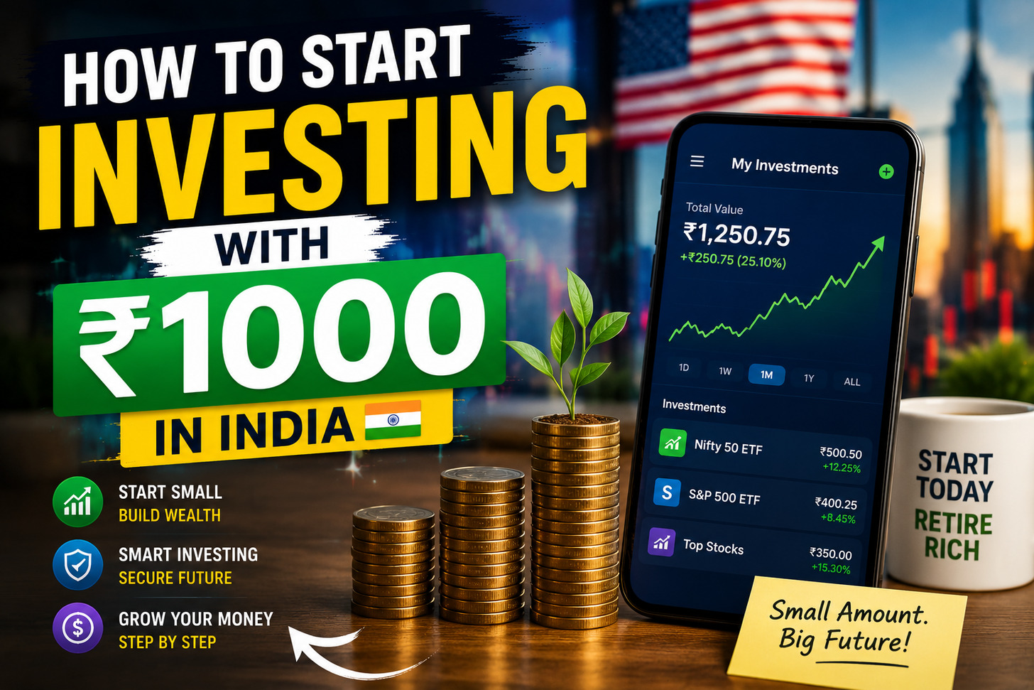 how to start investing with ₹1000 in india