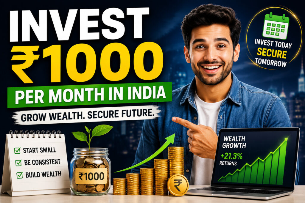 invest ₹1000 per month india